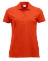 Dames Polo Clique Classic Marion 028246 Diep Oranje